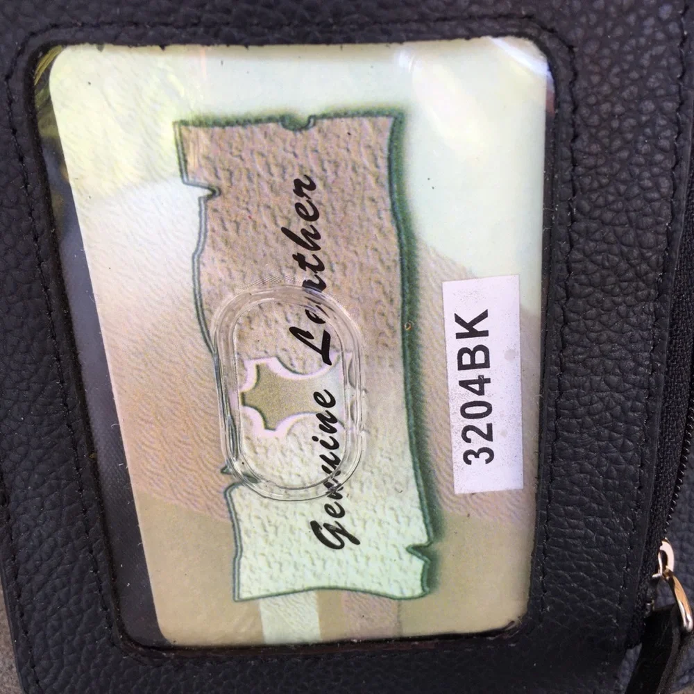 GENUINE LEATHER PHONE CASE AND WALLET.